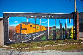 A mural reading Welcome to Griffith near the railroad diamond on Broad St. captures the independent spirit of a town vying to break free of Calumet Township.