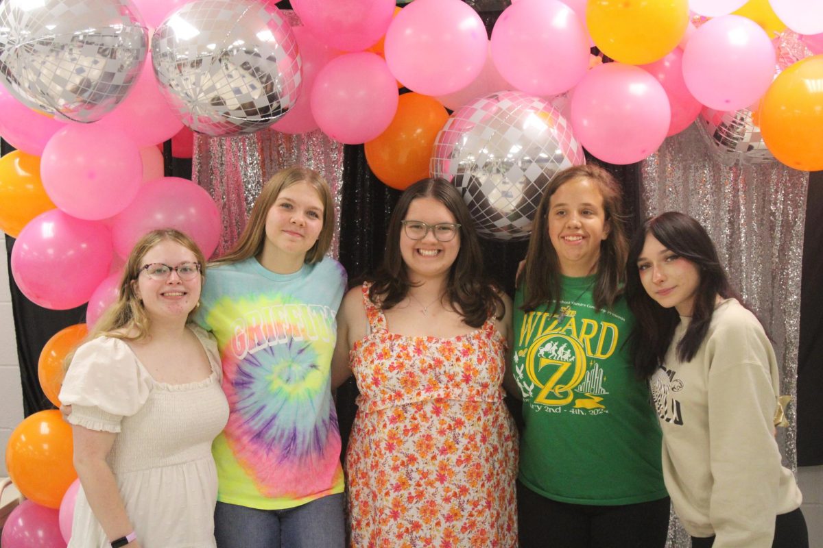 From left: Allison Patterson, Alyssa Varichak, Natalie Wadkins, Fiona McCabe, and Samantha Rickert.