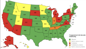 Congressional Map from Wikimedia Commons showing redistricting.