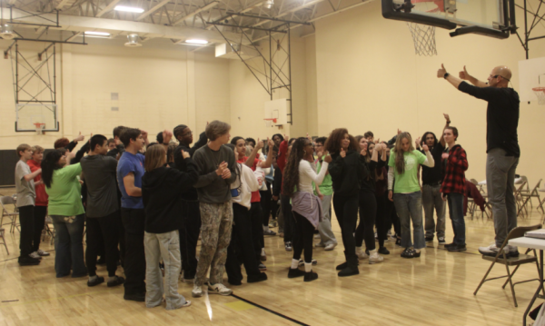 National Honor Society students at their leadership training on Nov.